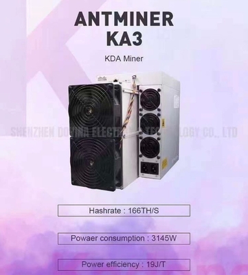 Máquina de minería criptográfica Antminer KA3 166T Plan de minería Asic Blockchain Kadena Miners